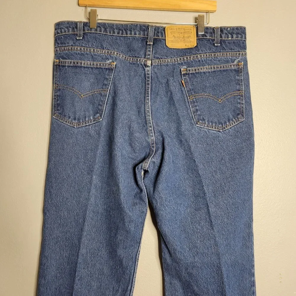 Levi's 517 Orange Tab‎ 70's or 80's Boot Cut Jeans Denim Blue Men's sz 38x30